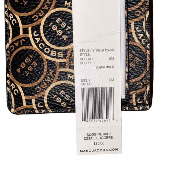 Marc Jacobs Black Multi Card Holder - Picture 4 of 4